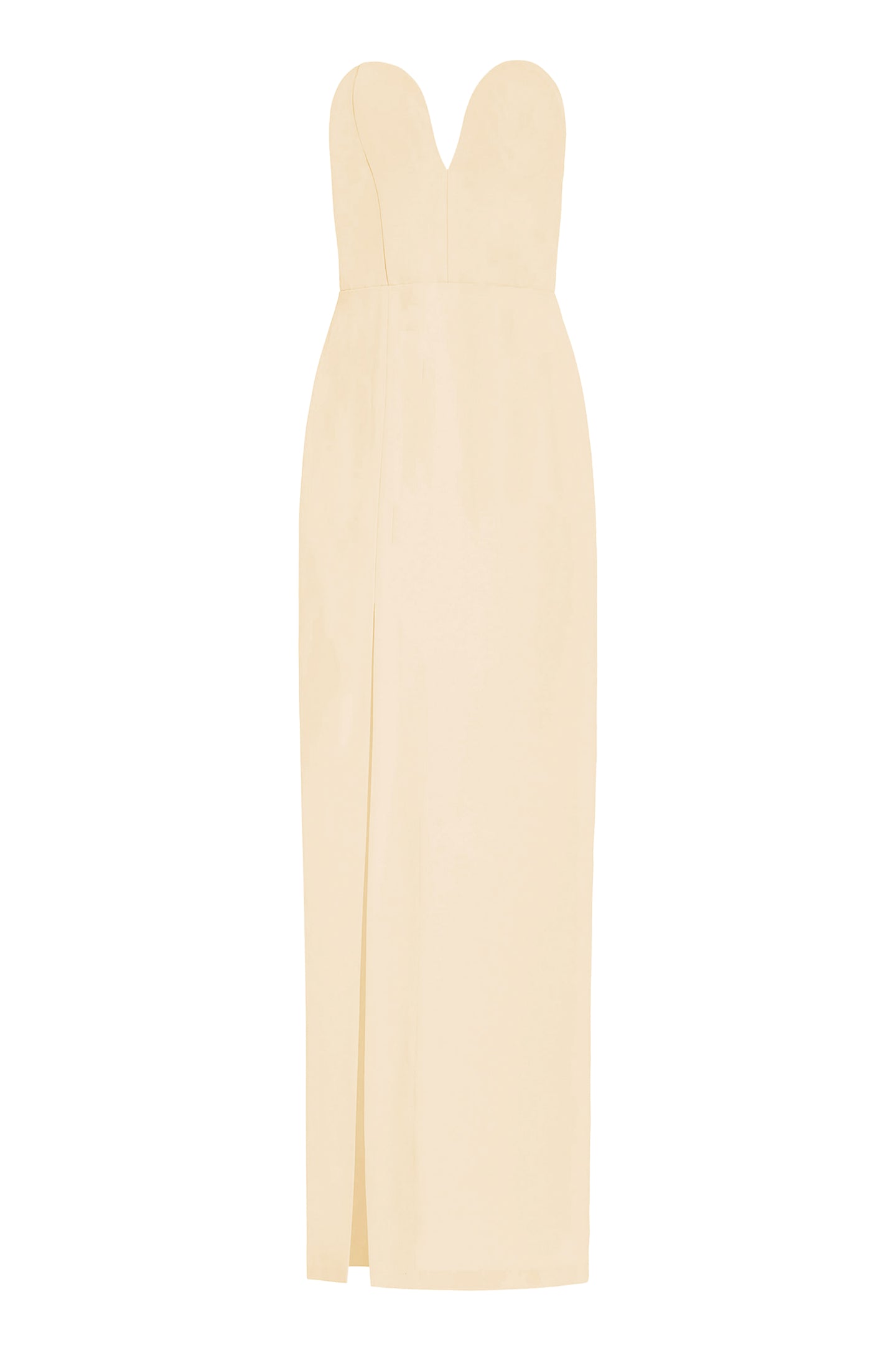 Strapless Maxi Cherri Gown in Cornsilk | XL | Amanda Uprichard Strapless Maxi Cherri Gown in Cornsilk | XL | Amanda Uprichard