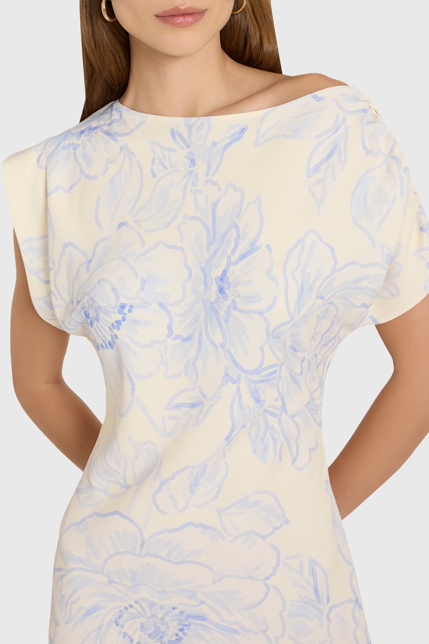 amanda uprichard elroy silk maxi dress Amanda Uprichard Elroy Floral Bias-Cut Maxi Dress