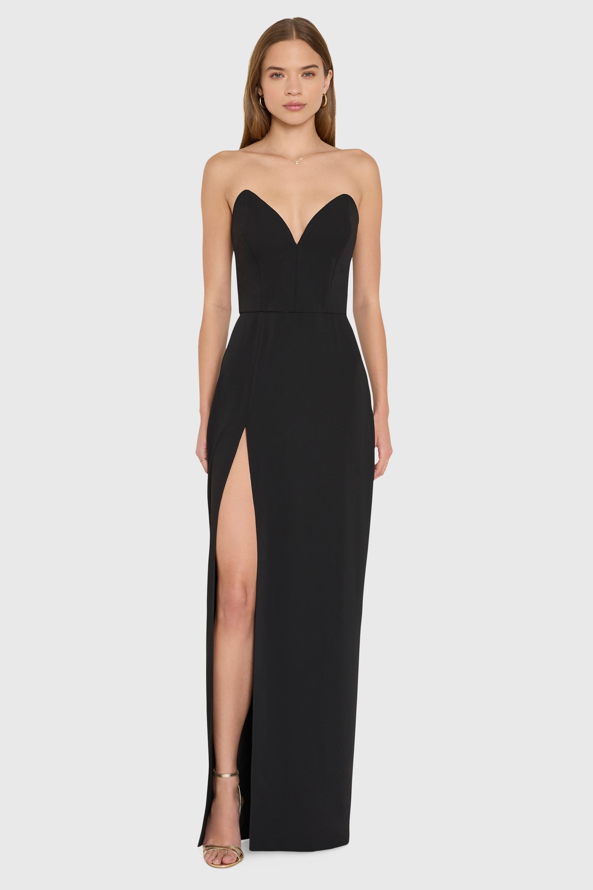 Amanda Uprichard Ailany Maxi Dress in Black