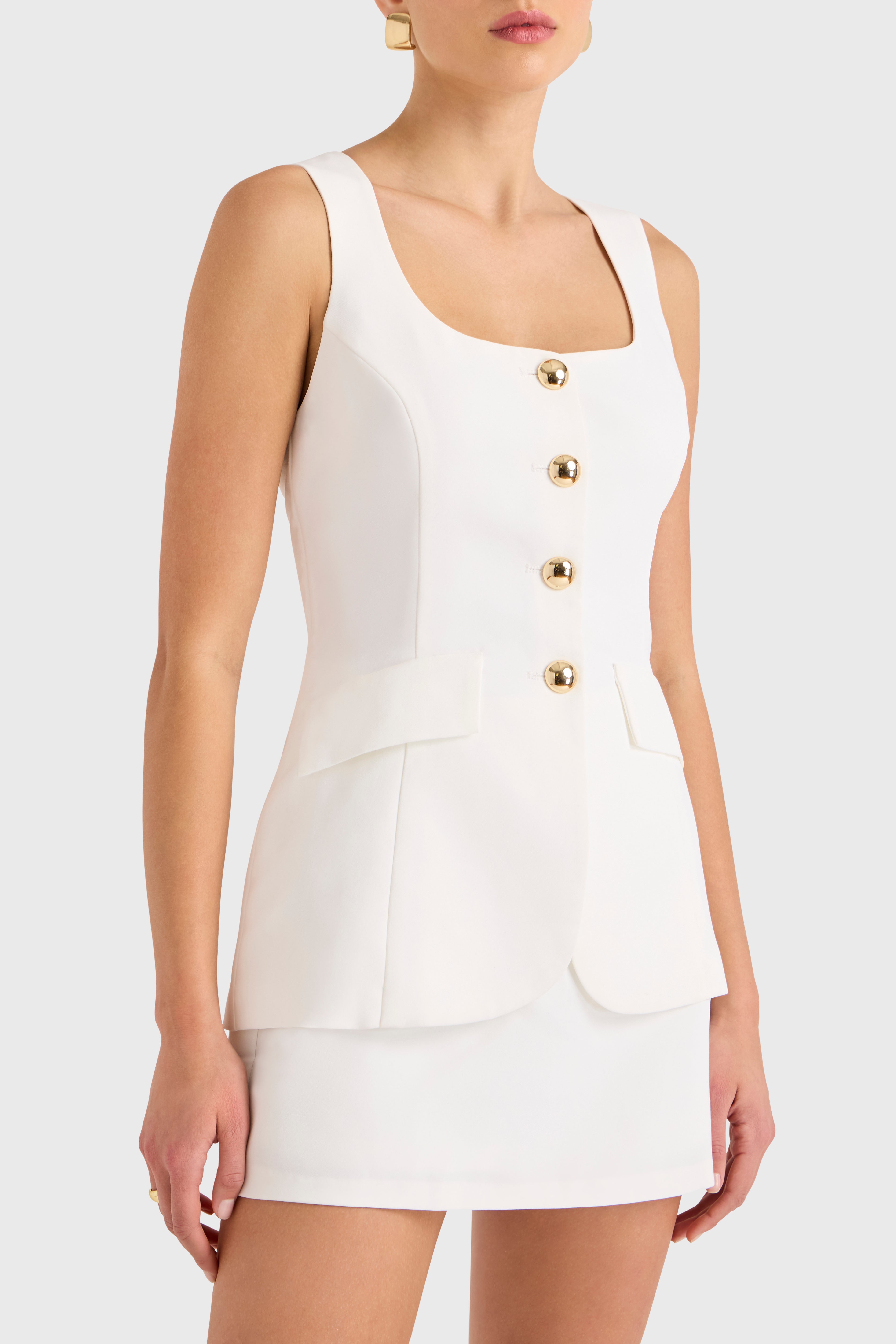 kya sleeveless romper mini dress Kya Romper