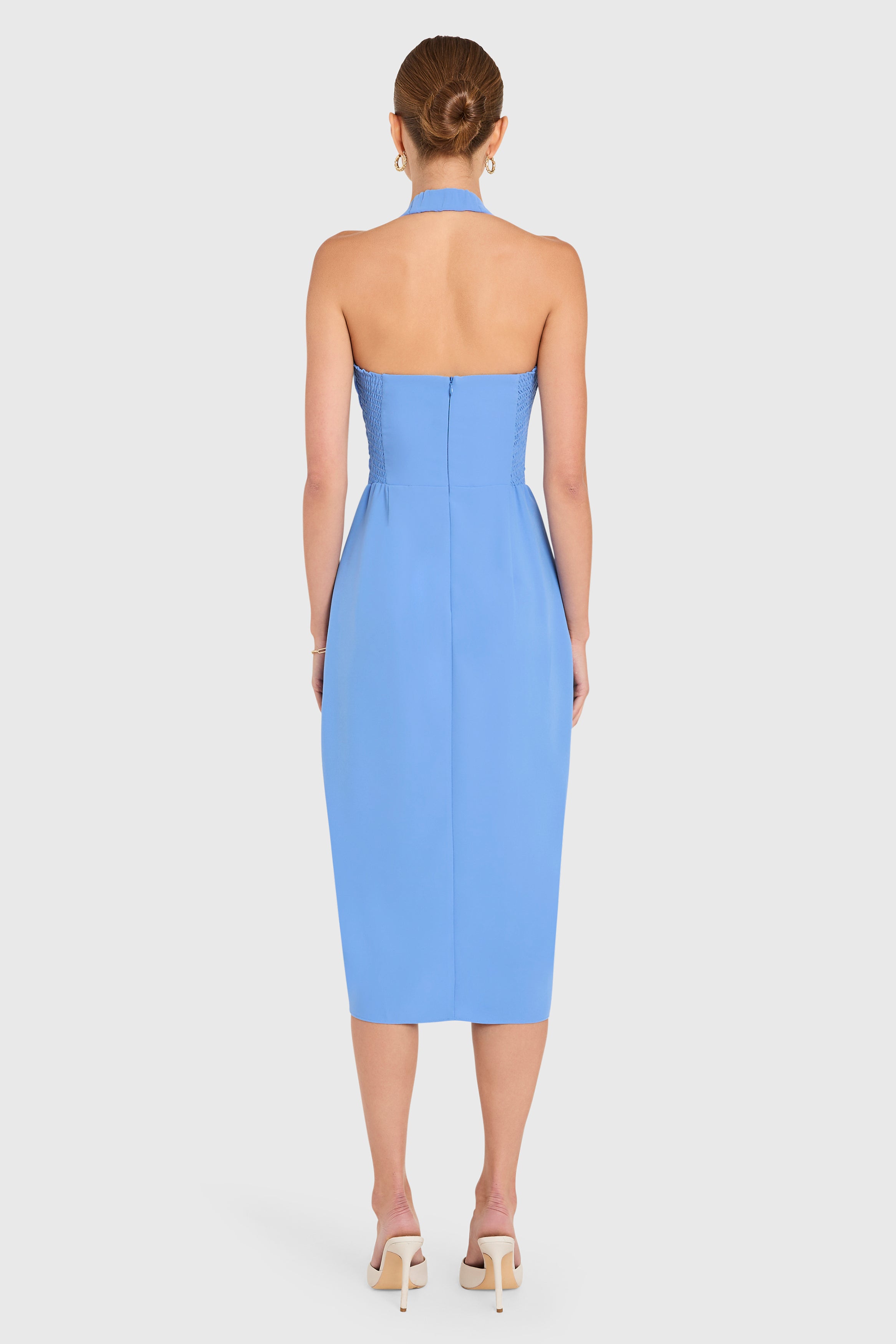 amanda uprichard venezia midi dress Amanda Uprichard Castello Midi Dress in Navy
