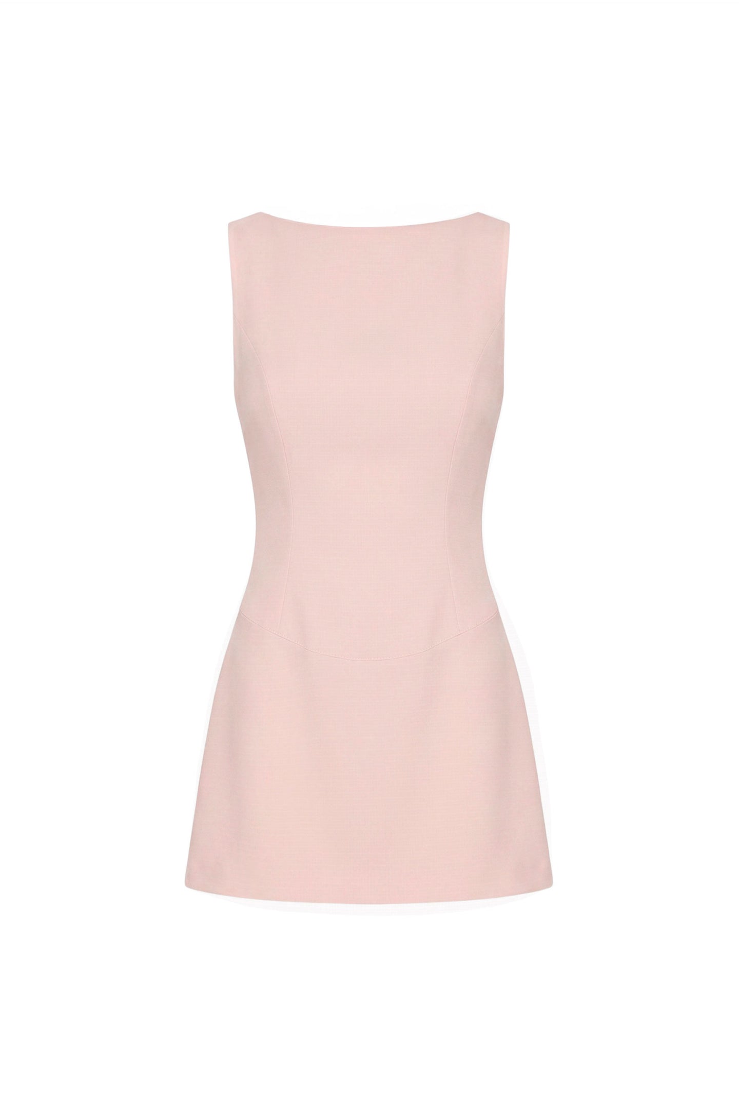 Amanda Uprichard Ines Romper in Mochi - shown on invisible mannequin