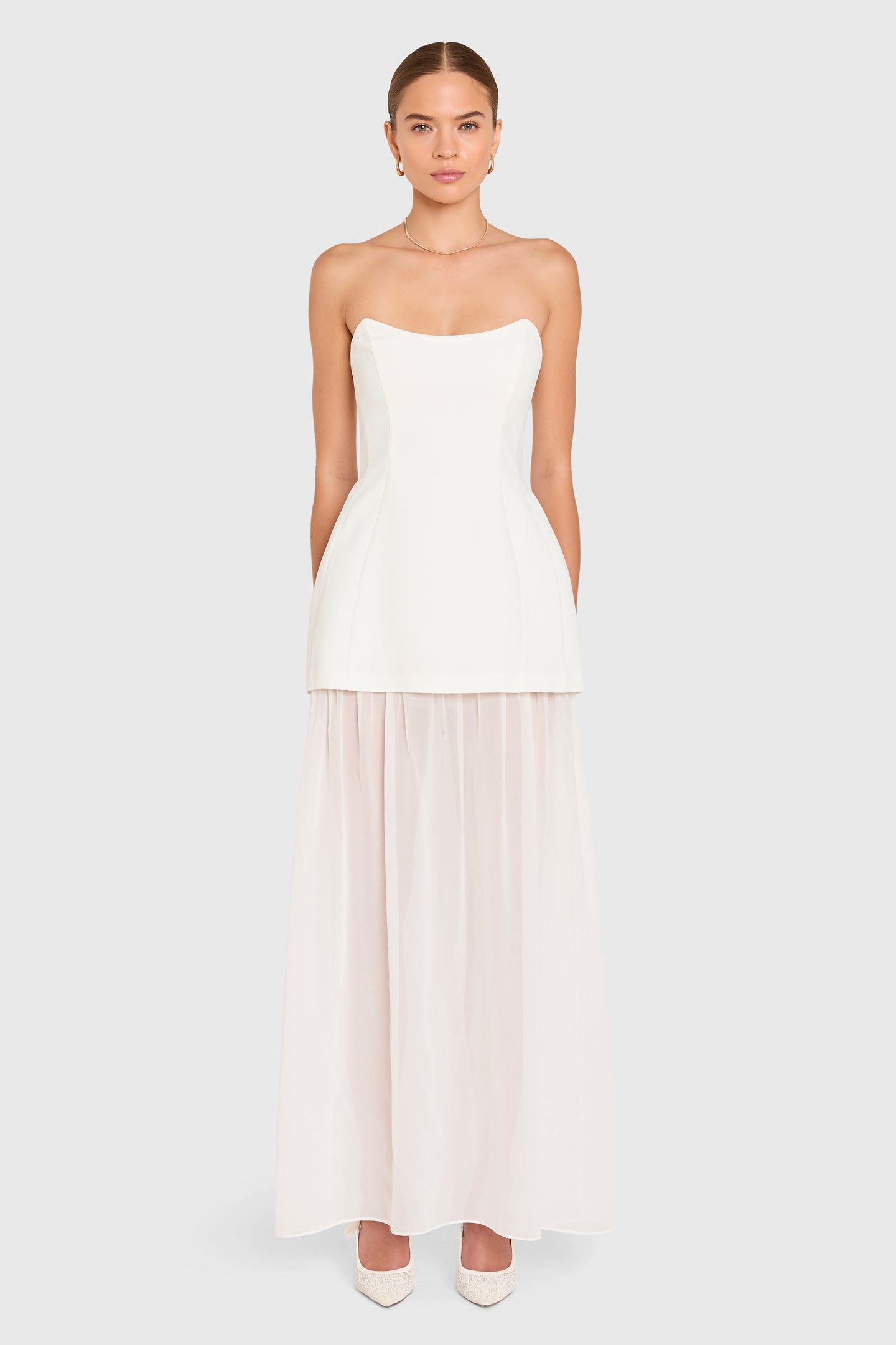 Christy Maxi Dress in Ivory | Formal Maxi Dress - Amanda Uprichard Christy Maxi Dress in Ivory | Formal Maxi Dress - Amanda Uprichard