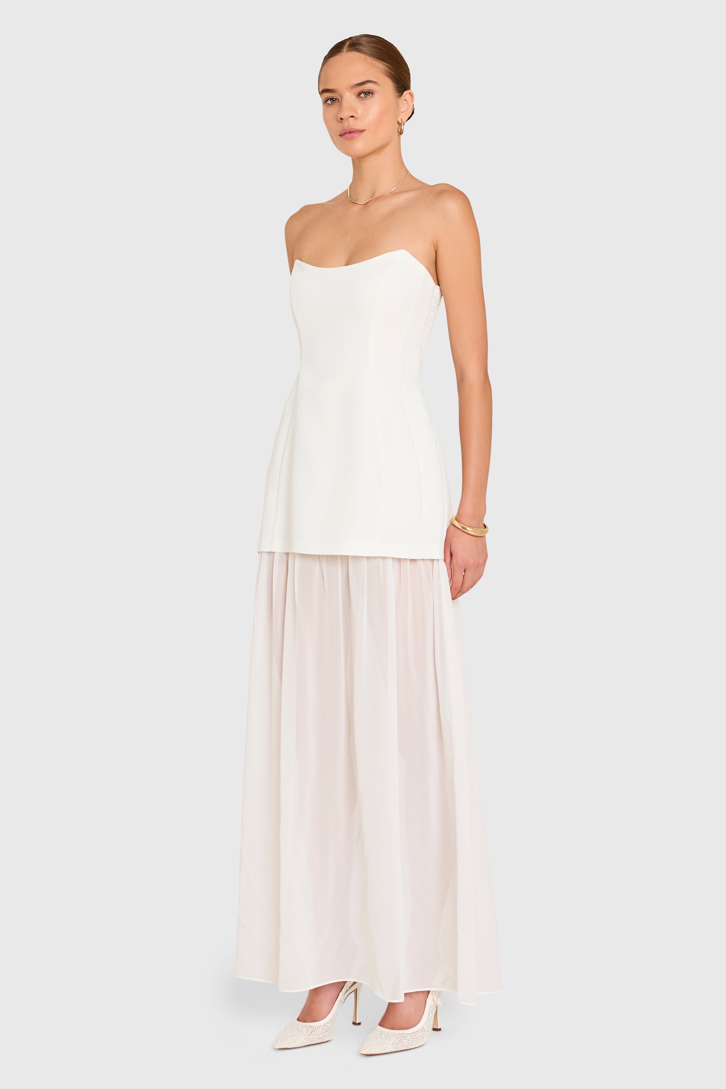 Christy Maxi Dress Ivory / L Christy Maxi Dress Ivory / L