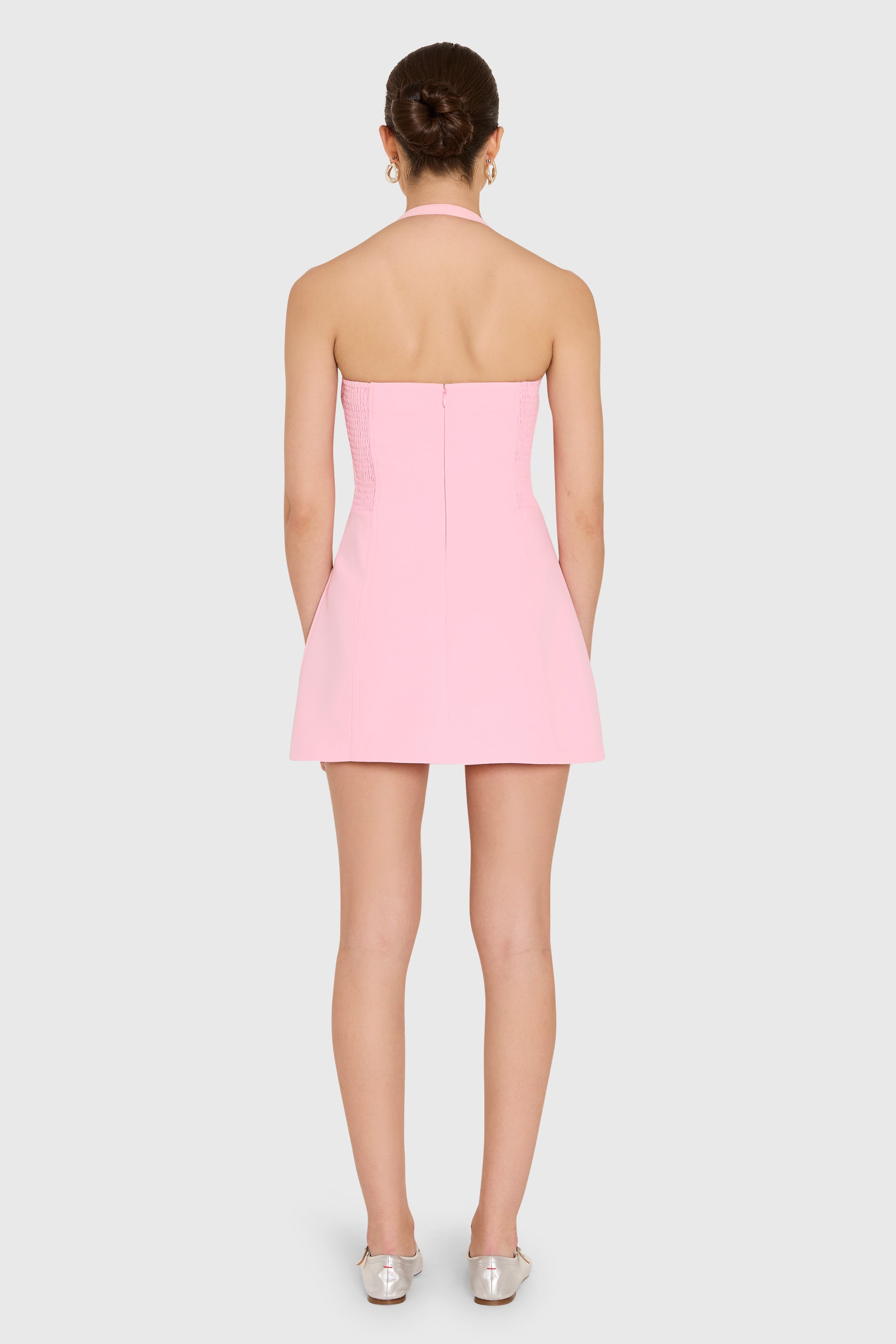 Amanda Uprichard Olympia Romper in Rose