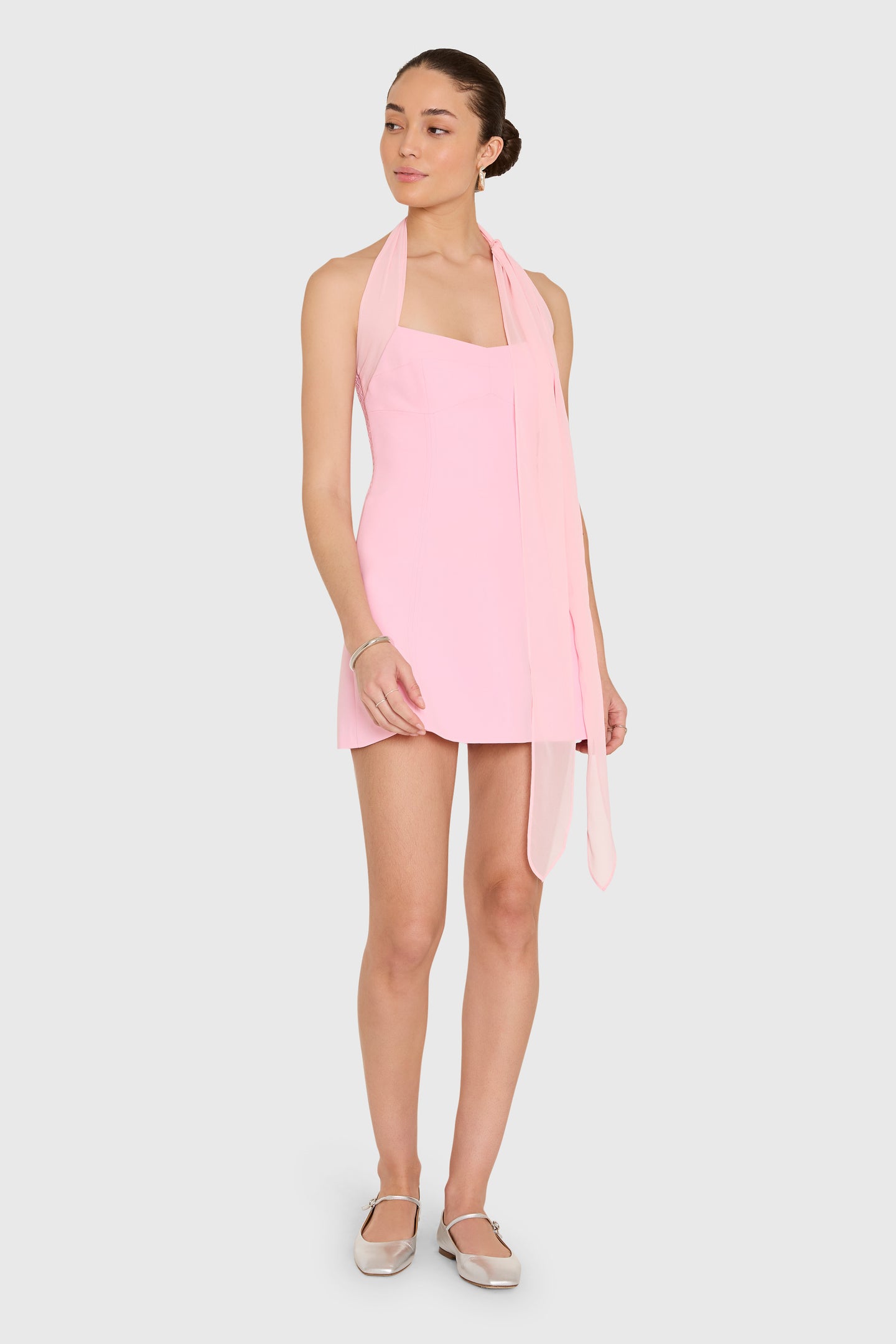 Amanda Uprichard Olympia Romper in Rose