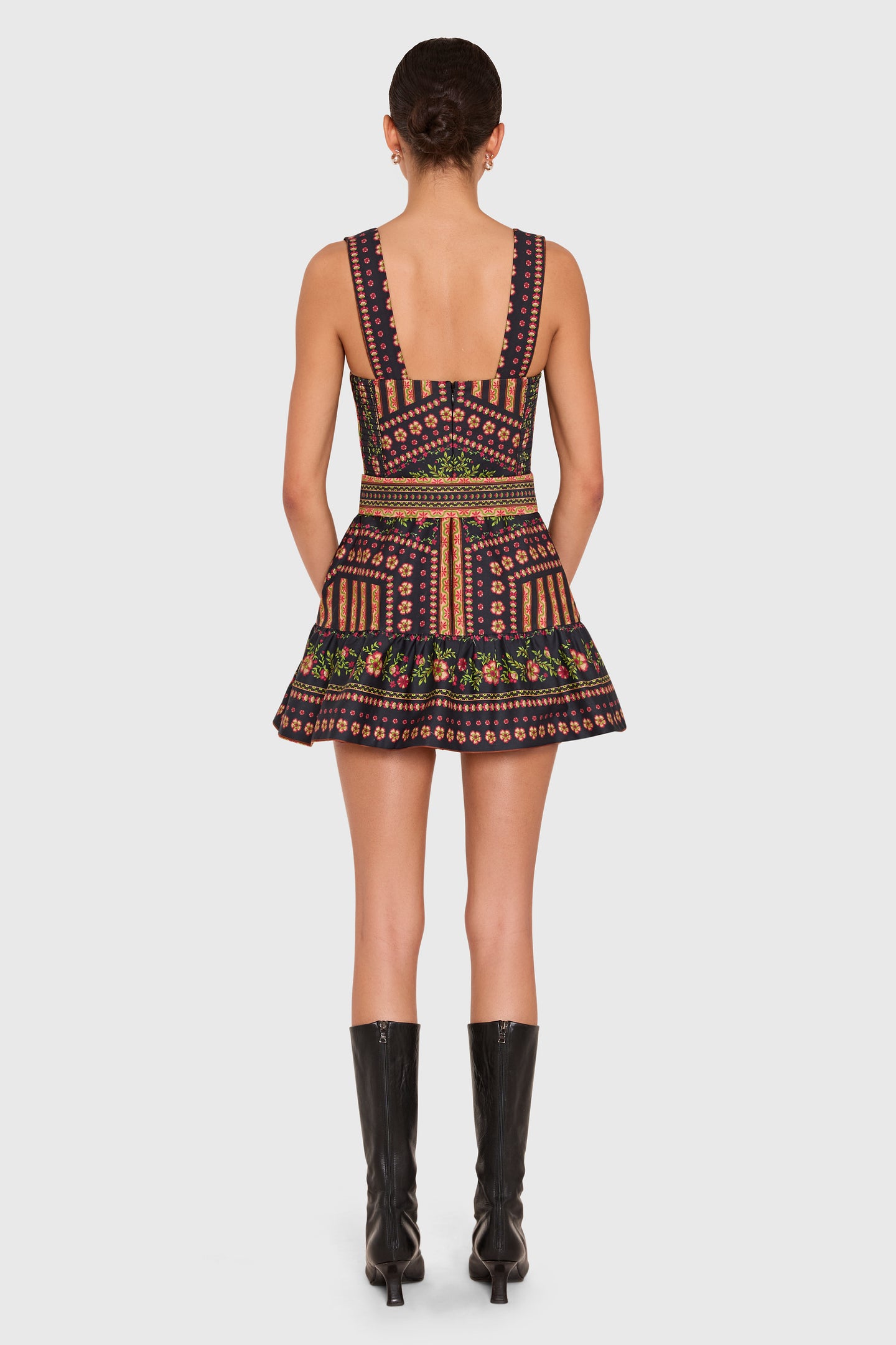 Amanda Uprichard Lena Skort Romper in Joni - back view
