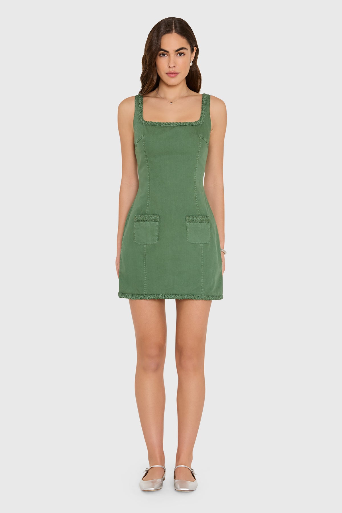 Amanda Uprichard Aiden Dress in Olive