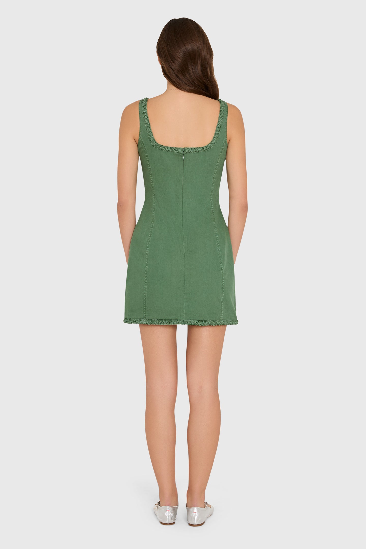 Amanda Uprichard Aiden Dress in Olive