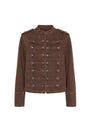 Emma Jacket  in Brown Denim View 6