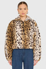 Como Bomber Jacket in Leopard View 1