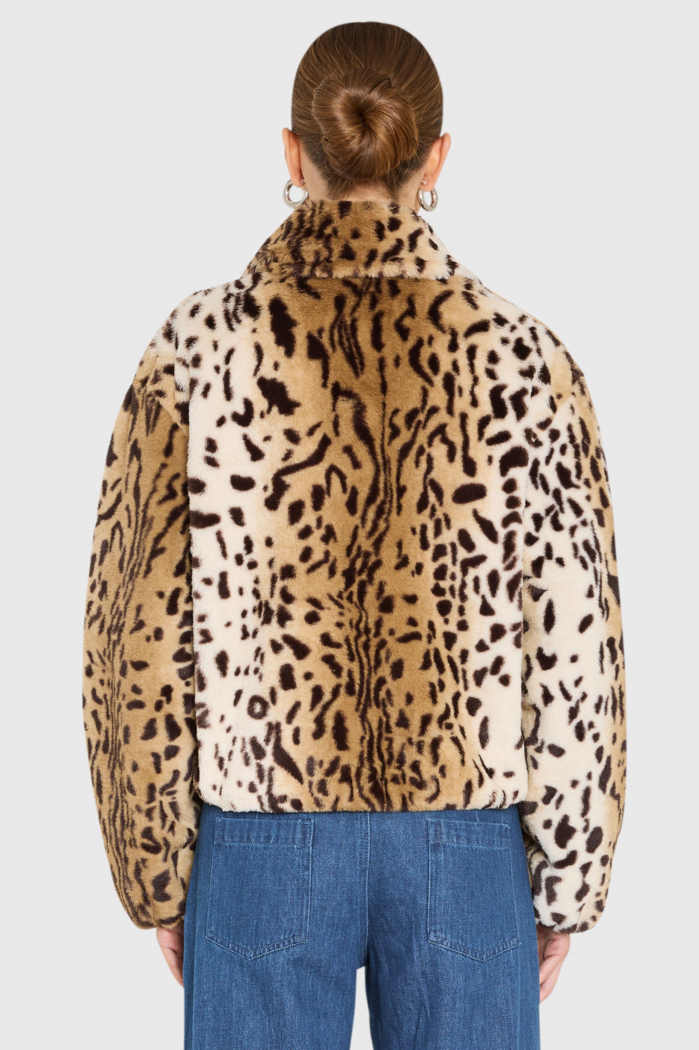 Como Bomber Jacket in Leopard