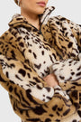 Como Bomber Jacket in Leopard View 4