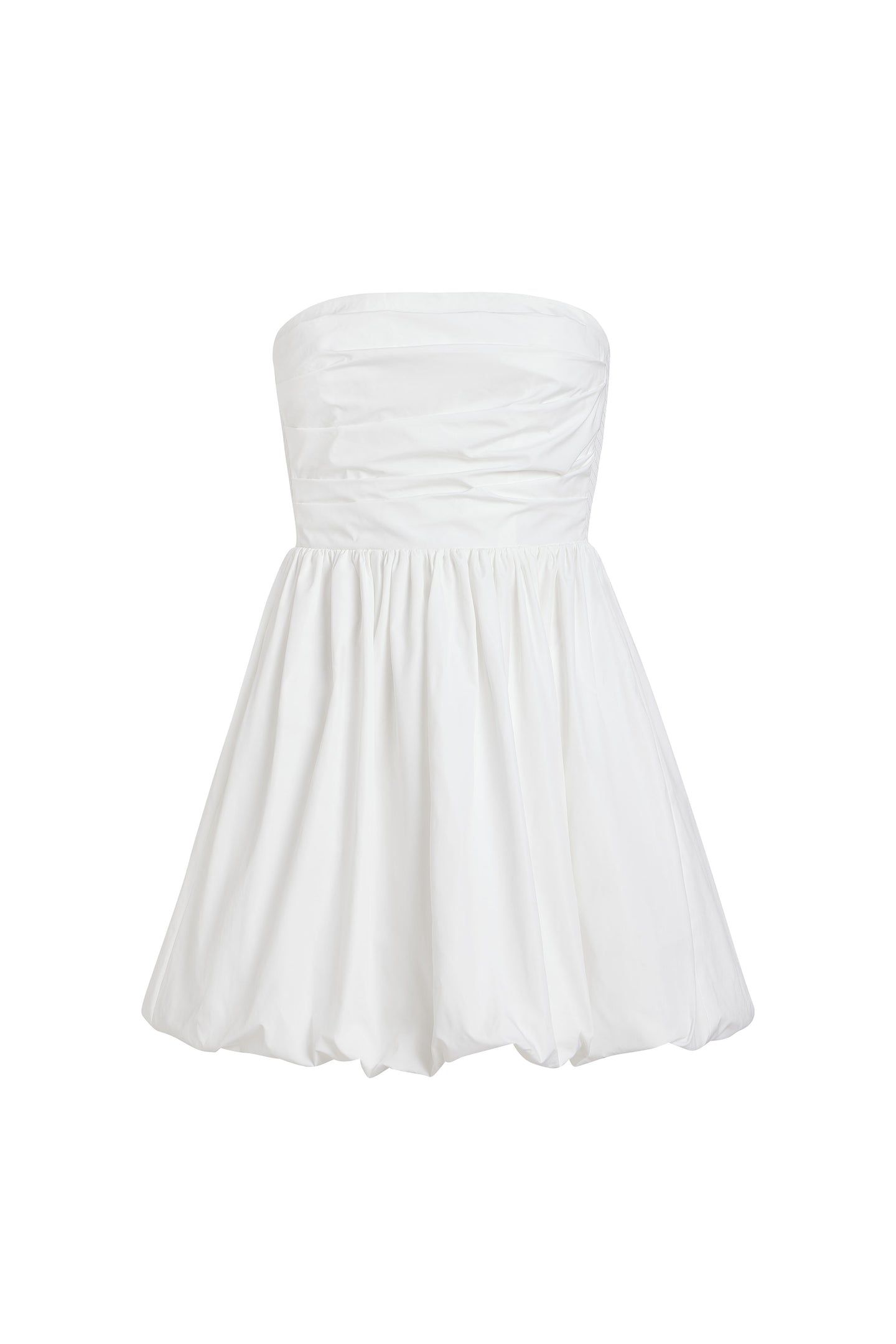 Strapless Mini Pompeo Dress with Pearl Trim in White | L | Amanda Uprichard Strapless Mini Pompeo Dress with Pearl Trim in White | L | Amanda Uprichard