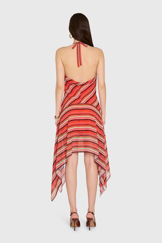 Amanda Uprichard | Allura Dress in Soleil Stripes. view 3