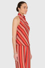 Samba Top in Soleil Stripes View 2