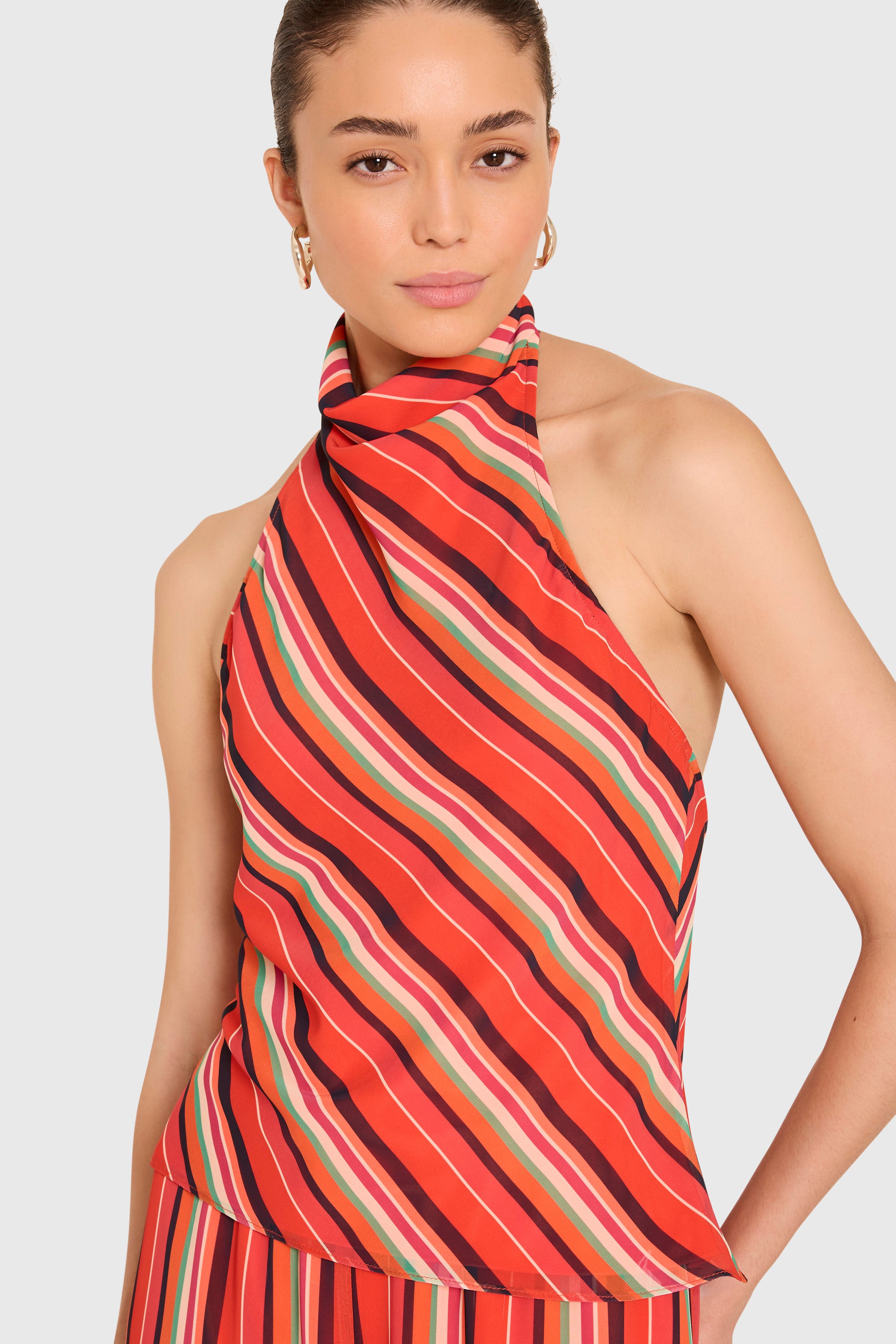 Samba Top in Soleil Stripes view 4