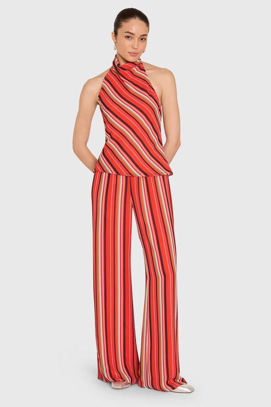 Amanda Uprichard | Samba Top in Soleil Stripes. view 3
