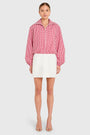 Como Bomber Jacket in Gingham View 5