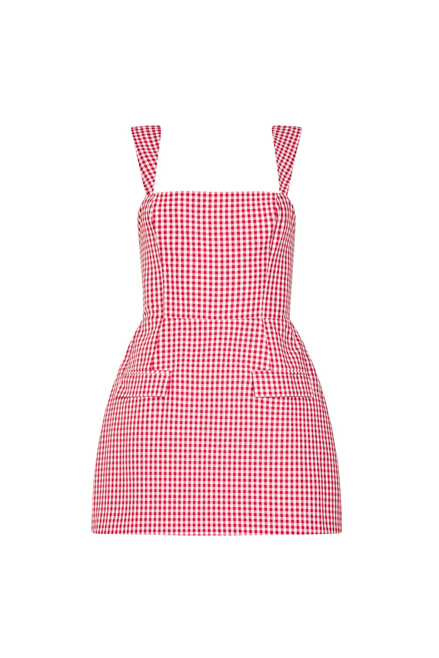 Bethany Skort Romper in Gingham View 6