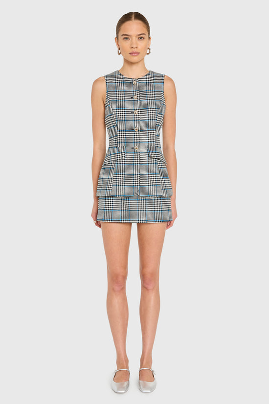 Serena Romper in Houndstooth view 2