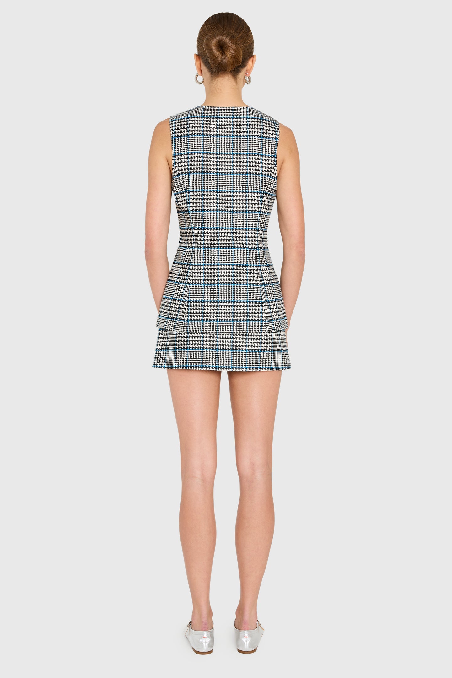 Serena Romper in Houndstooth View 3