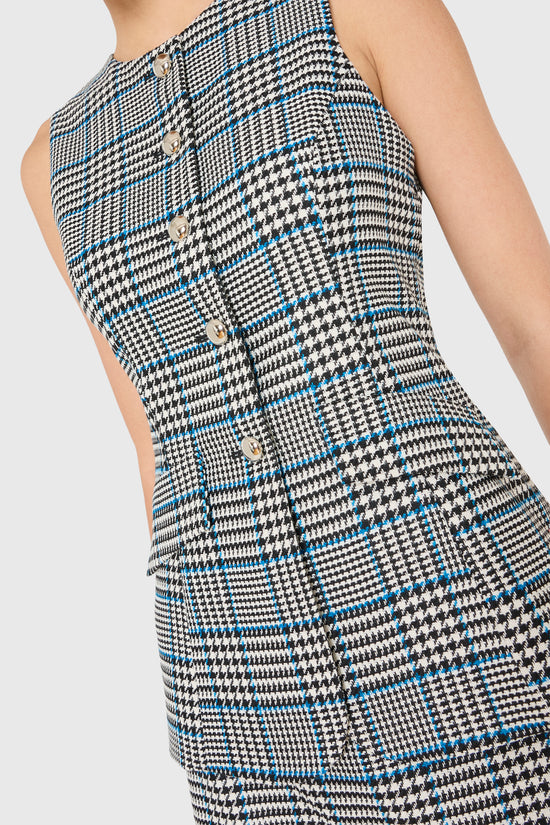 Serena Romper in Houndstooth