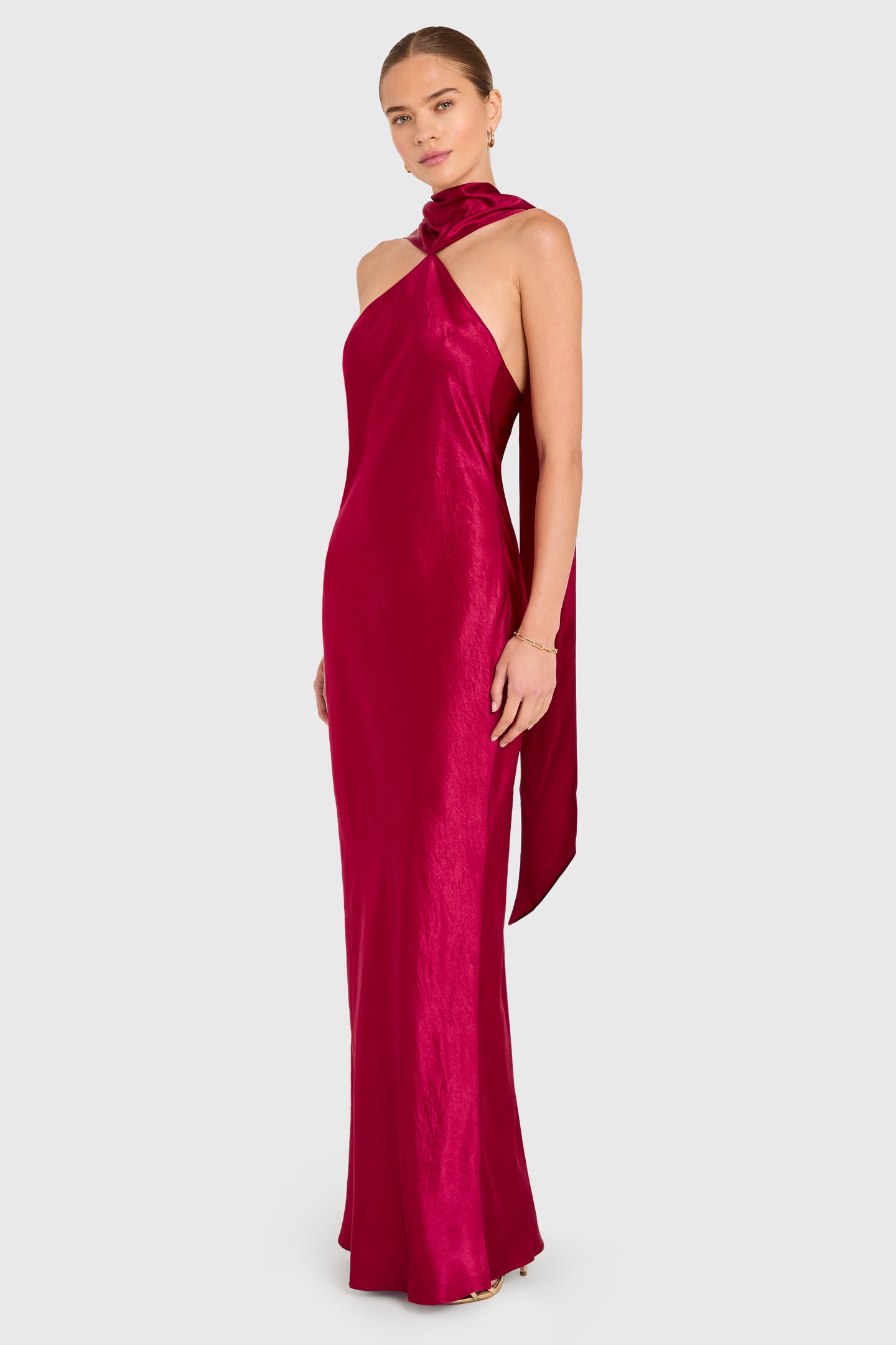 Ashton Maxi in Wine Satin | Silk Formal Maxi Dress - Amanda Uprichard Ashton Maxi in Wine Satin | Silk Formal Maxi Dress - Amanda Uprichard