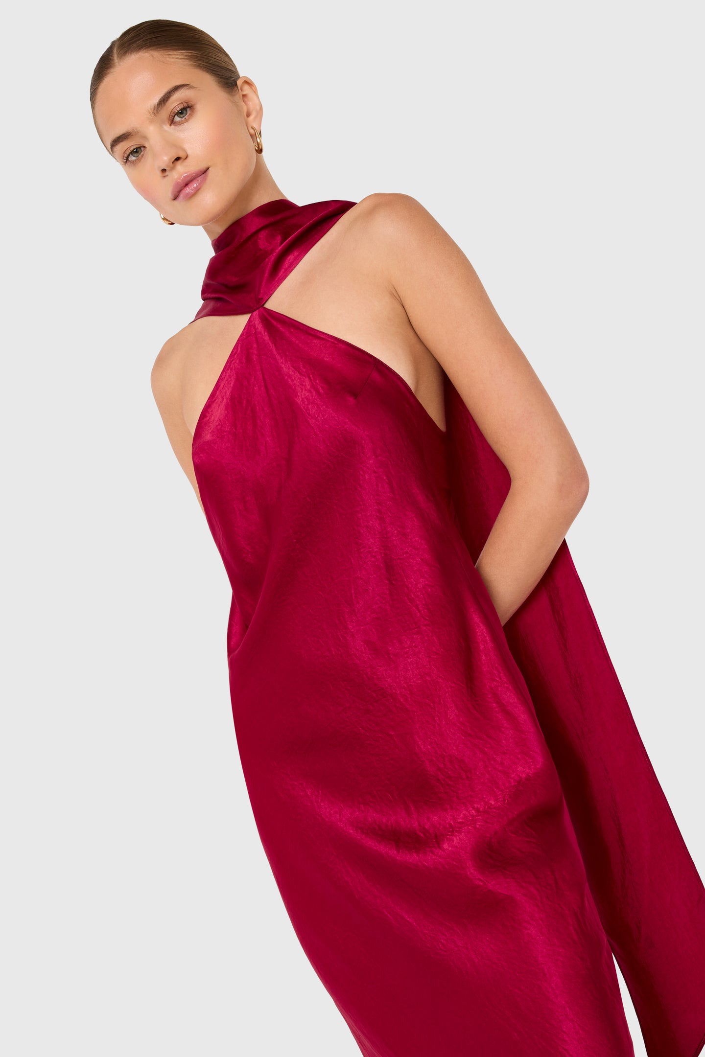 Ashton Maxi in Wine Satin | Silk Formal Maxi Dress - Amanda Uprichard Ashton Maxi in Wine Satin | Silk Formal Maxi Dress - Amanda Uprichard