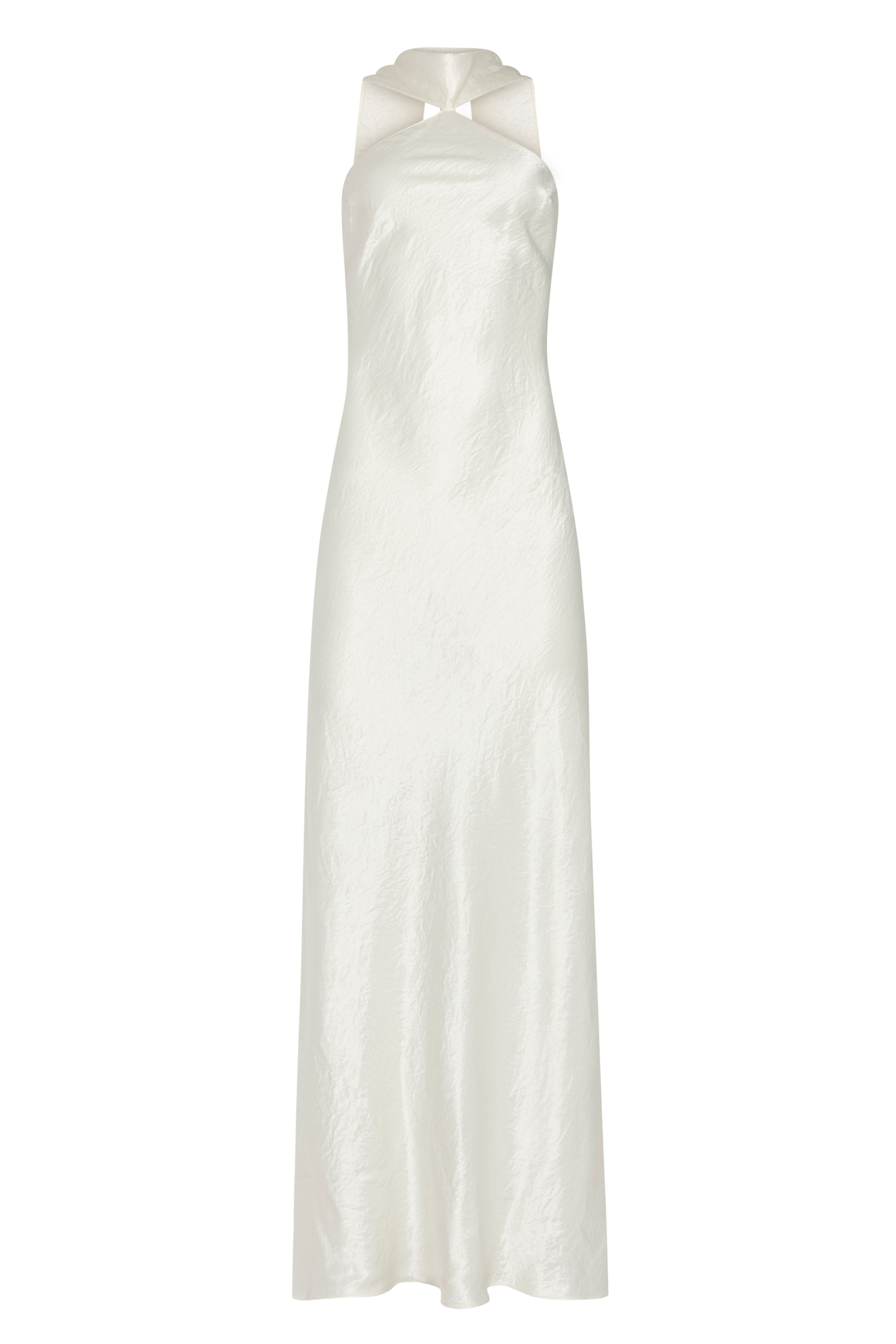 Ashton Maxi in Ivory Satin | Silk Formal Maxi Dress - Amanda Uprichard Ashton Maxi in Ivory Satin | Silk Formal Maxi Dress - Amanda Uprichard