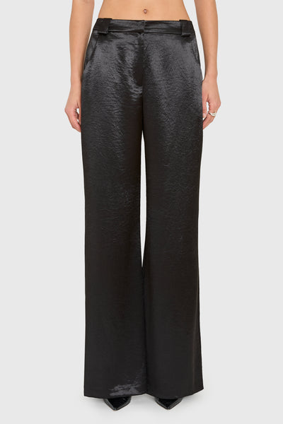 Saddler Pants in Hammered Satin