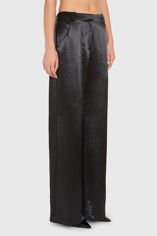 Saddler Pants in Hammered Satin view 2
