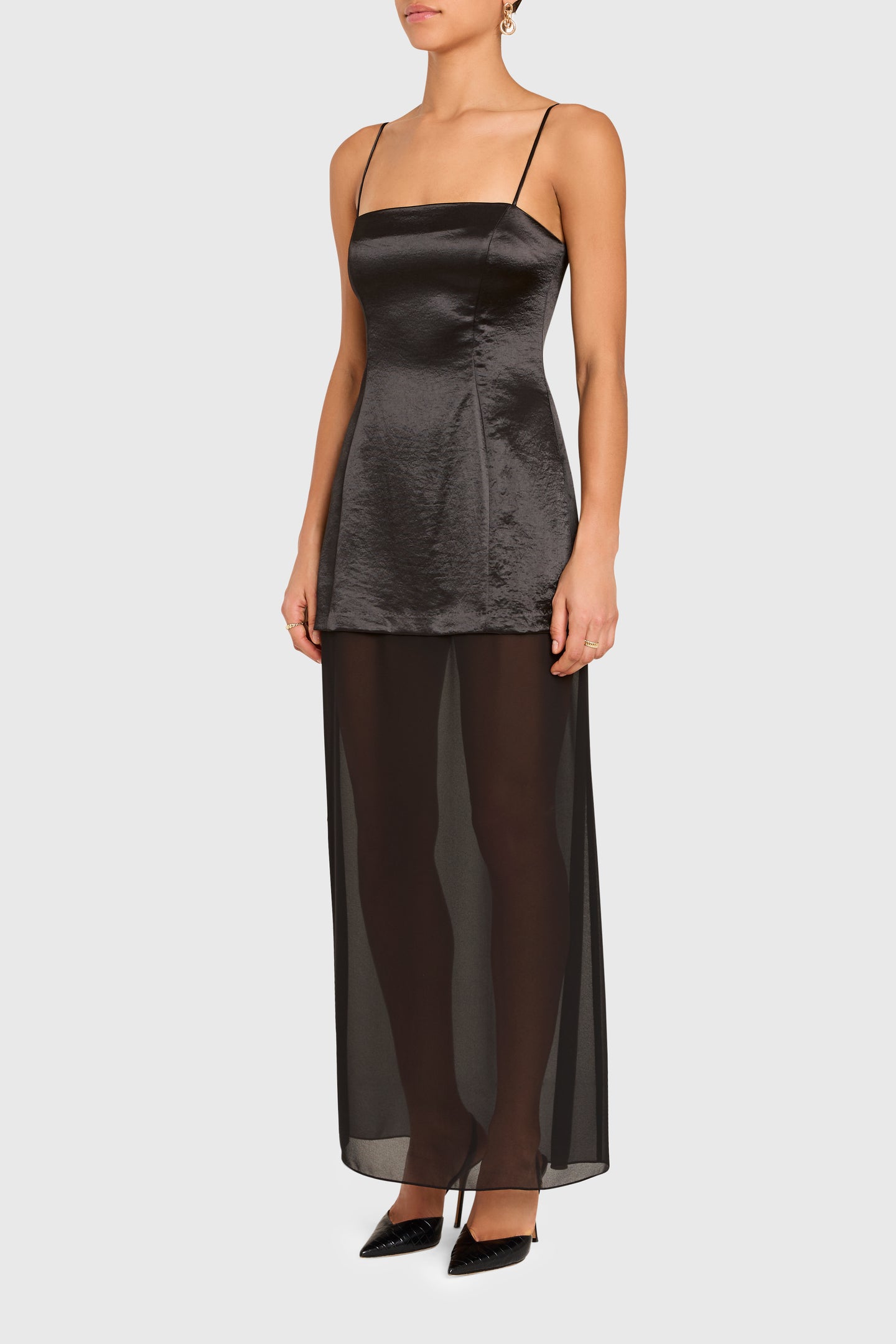 anine bing tabitha dress black Anine Bing Tabitha Babydoll Dress