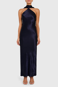 Ashton Maxi in Satin