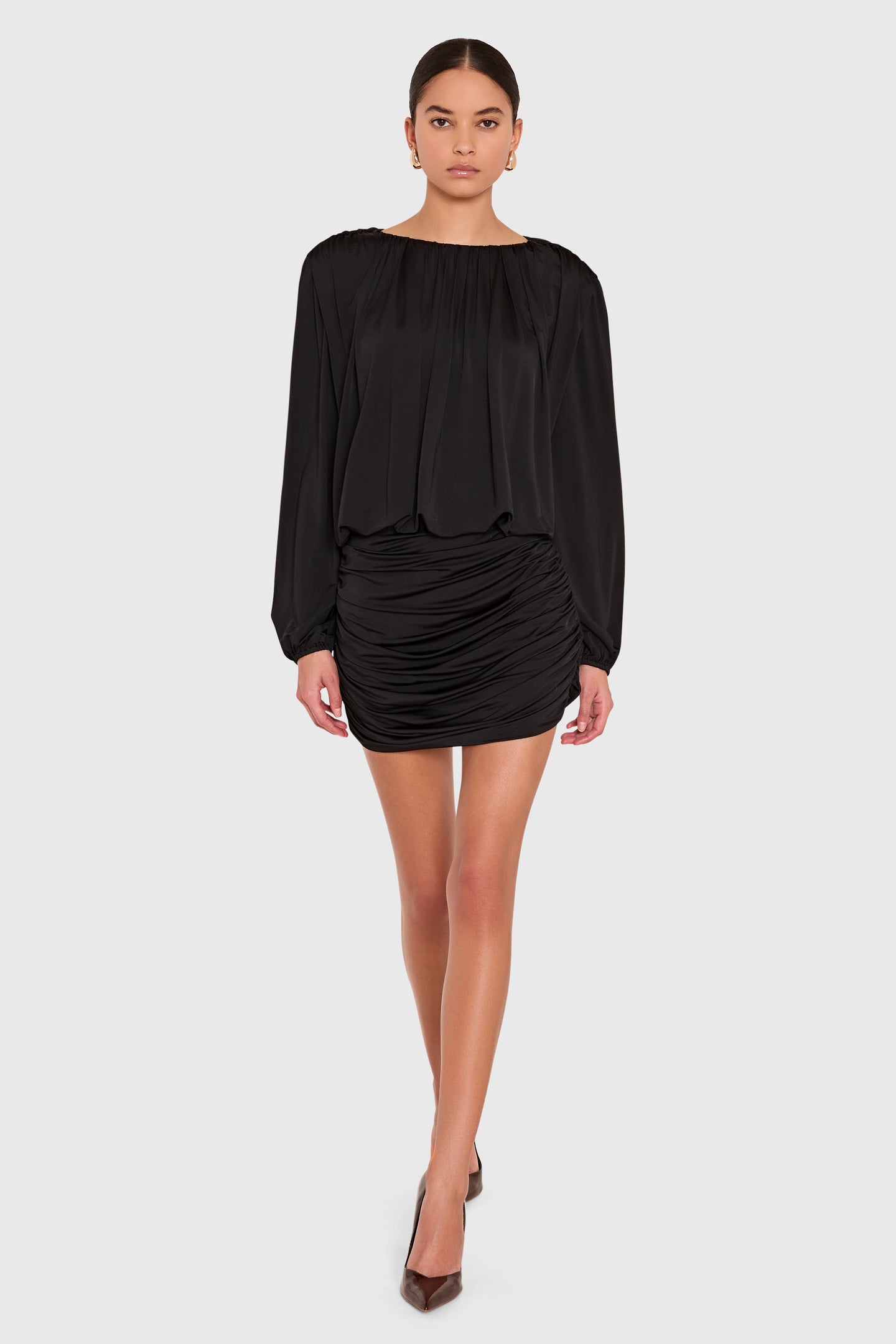 Amanda Uprichard Martha Dress in Black - additional view