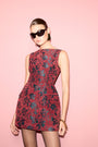 Banco Dress in Rosette Jacquard View 6