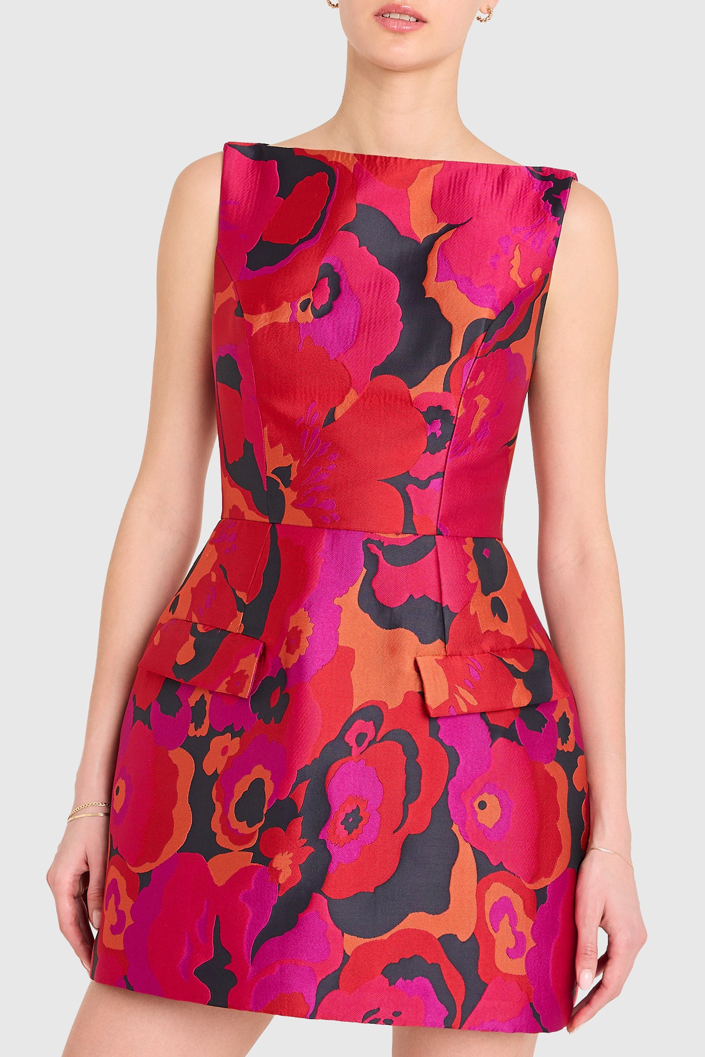 amanda uprichard pink floral dress A moment for her Shop the Eden Gown in Farah Fleur. #AmandaUprichard