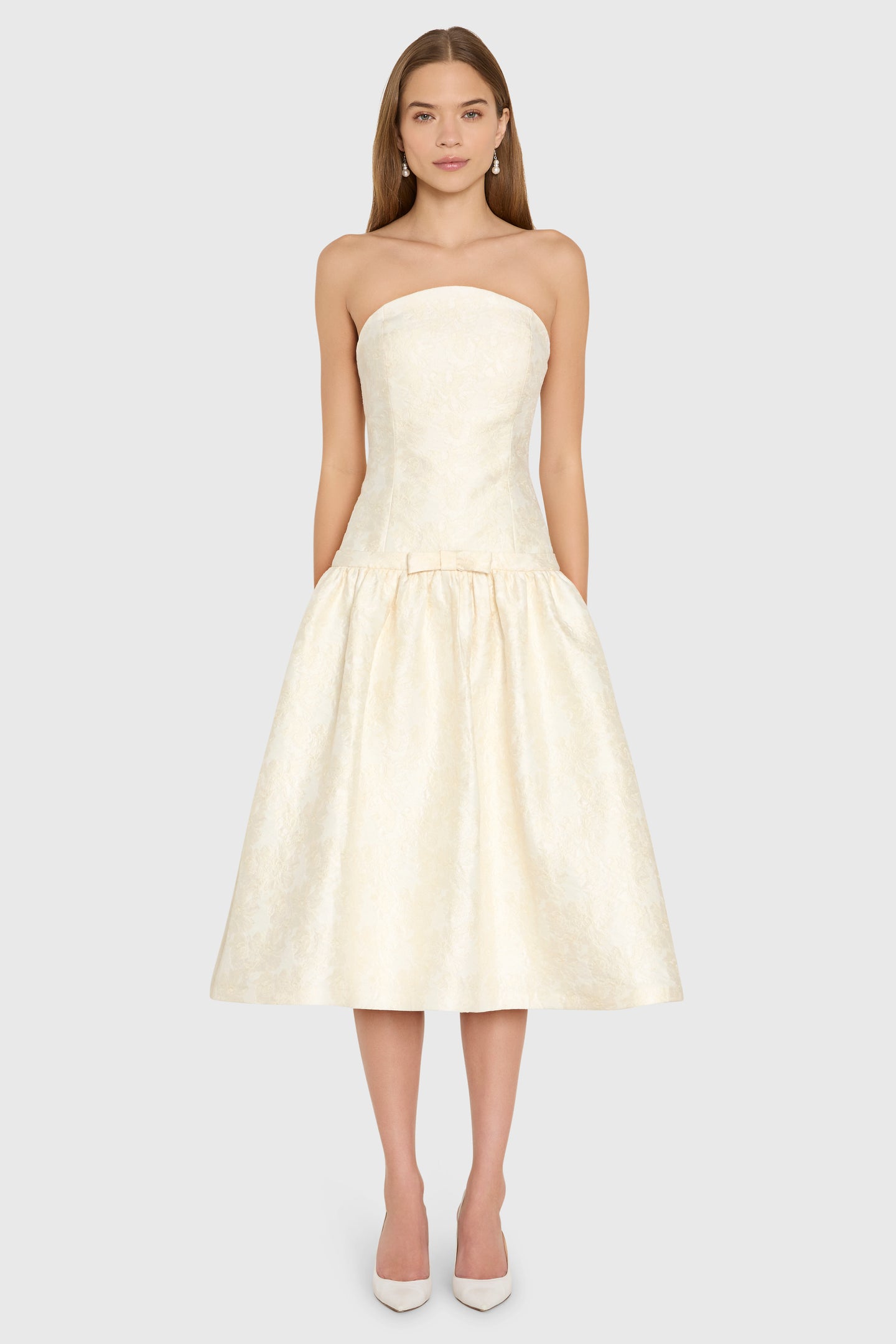 bow dress bridal shower Bow Dress Detachable Bow Mini Dresses Back Bow Knot Tie Bridal Shower Dresses Cute Wedding Guest Party Short Dress