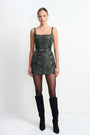 Rhonda Romper in Green Jacquard View 1