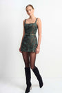 Rhonda Romper in Green Jacquard View 4