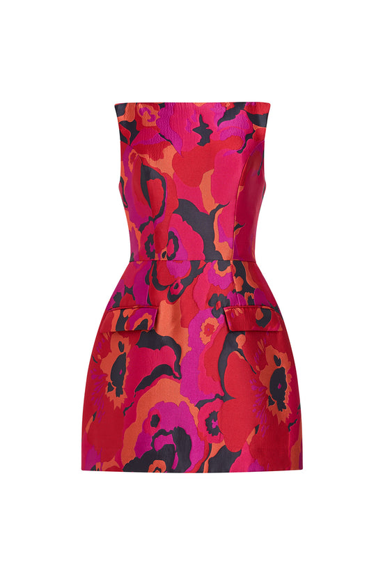 Banco Dress in Brickell Brocade view 1