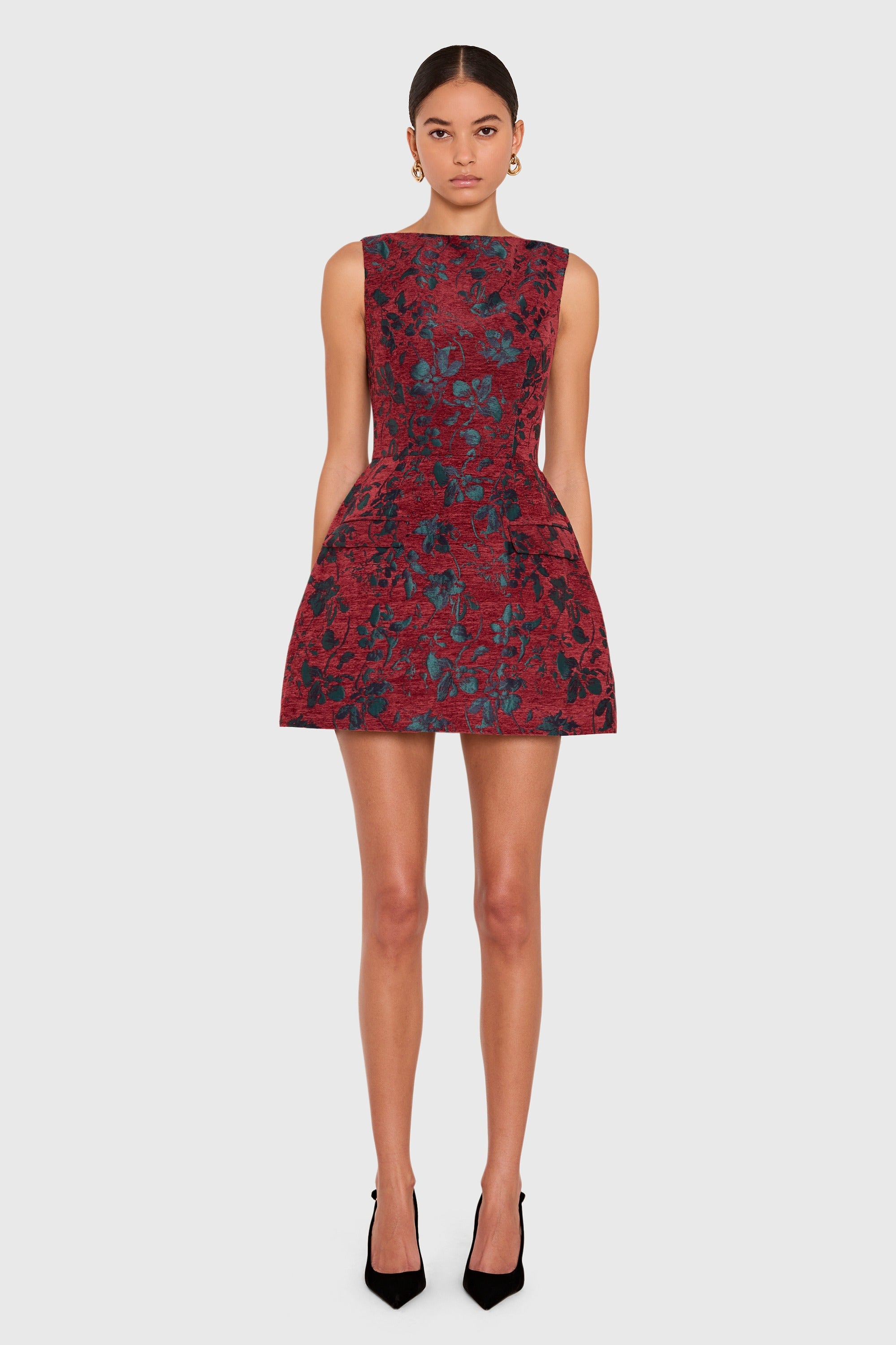 Banco Dress in Rosette Jacquard view 1