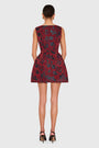 Banco Dress in Rosette Jacquard View 3