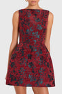 Banco Dress in Rosette Jacquard View 4