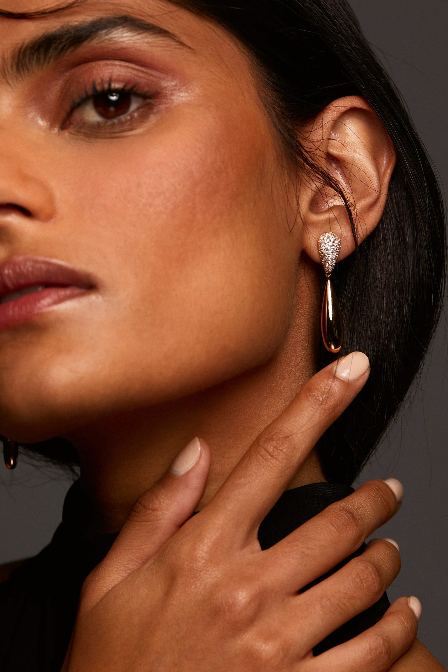 Pisa Pave Drop Earrings View 1
