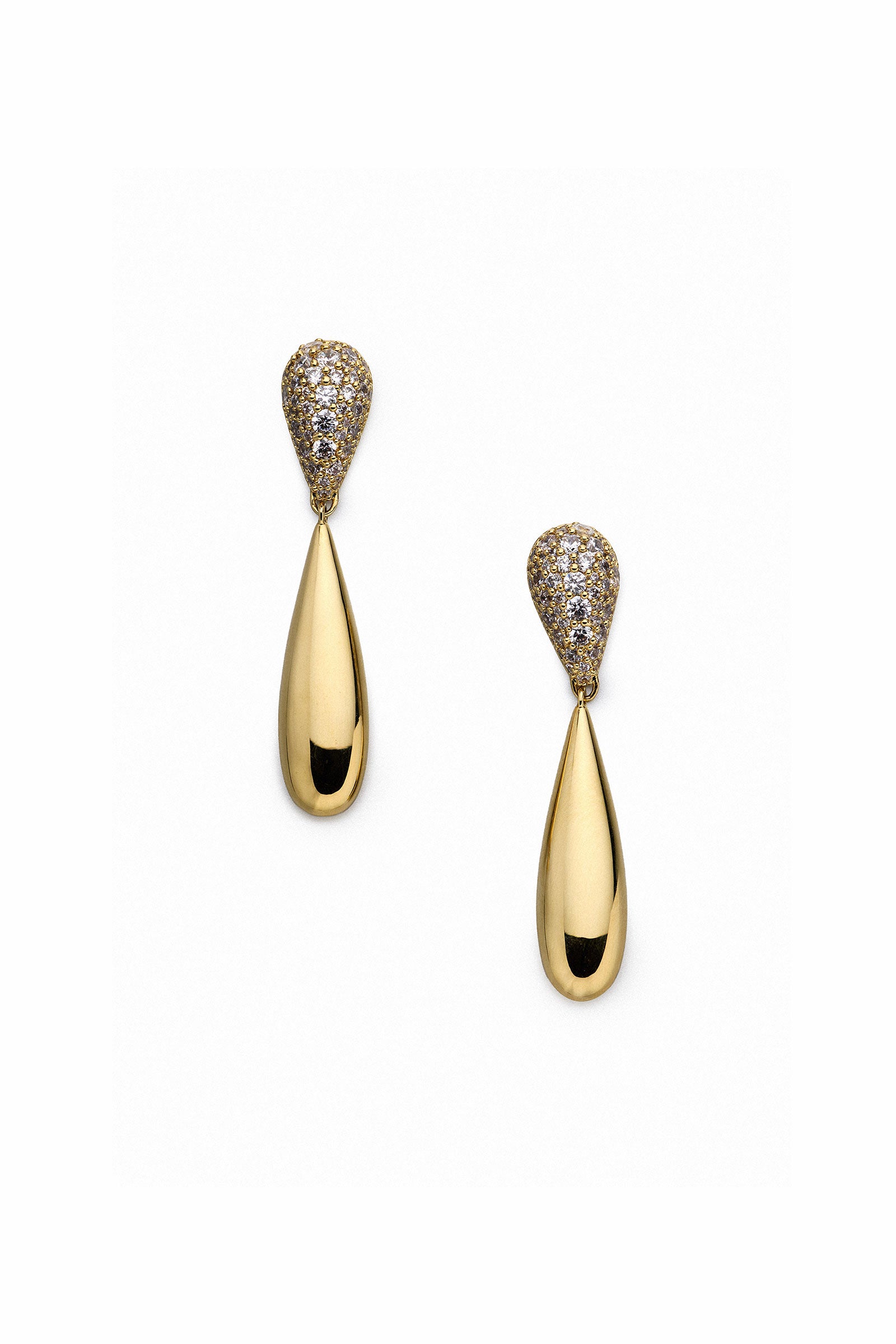Pisa Pave Drop Earrings view 1