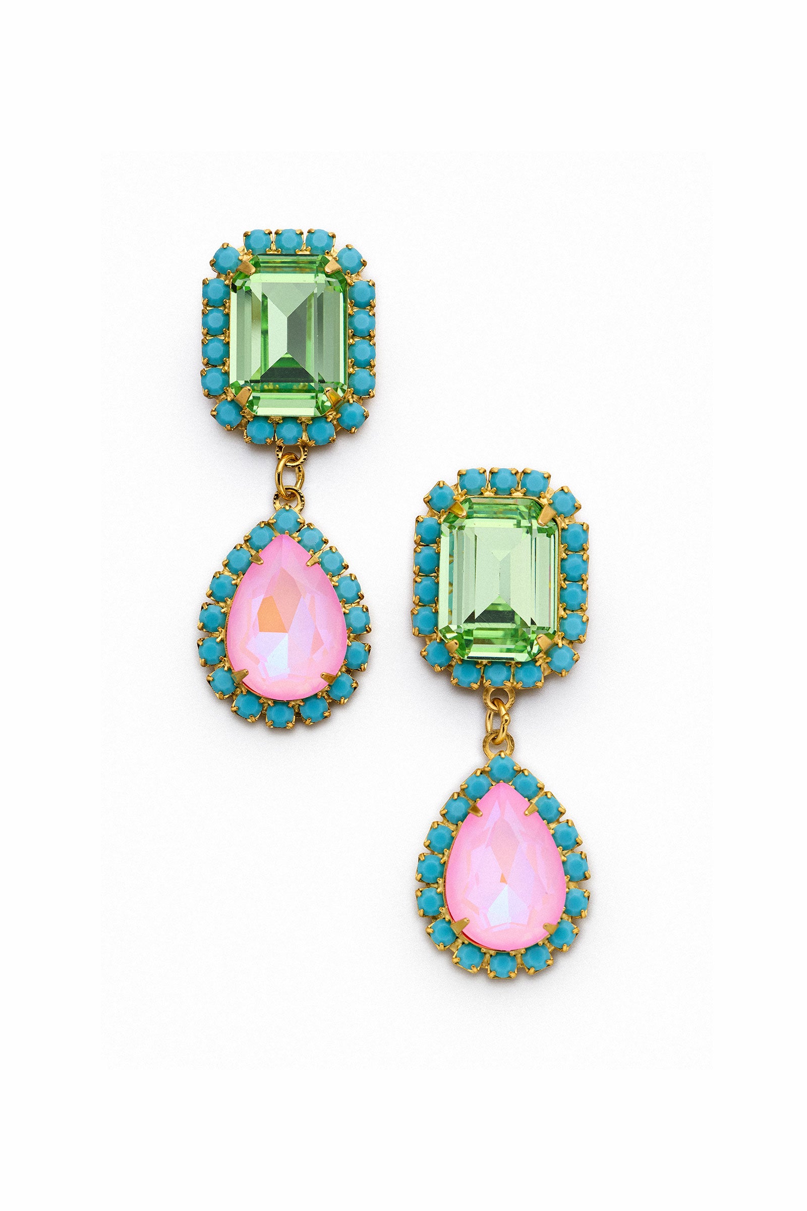 Jewel Drop Neon Earrings view 1