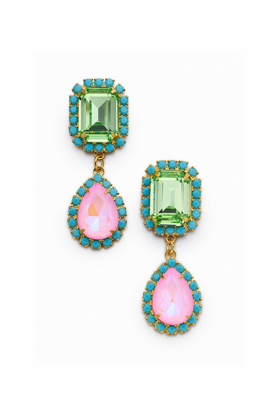 Jewel Drop Neon Earrings view 1