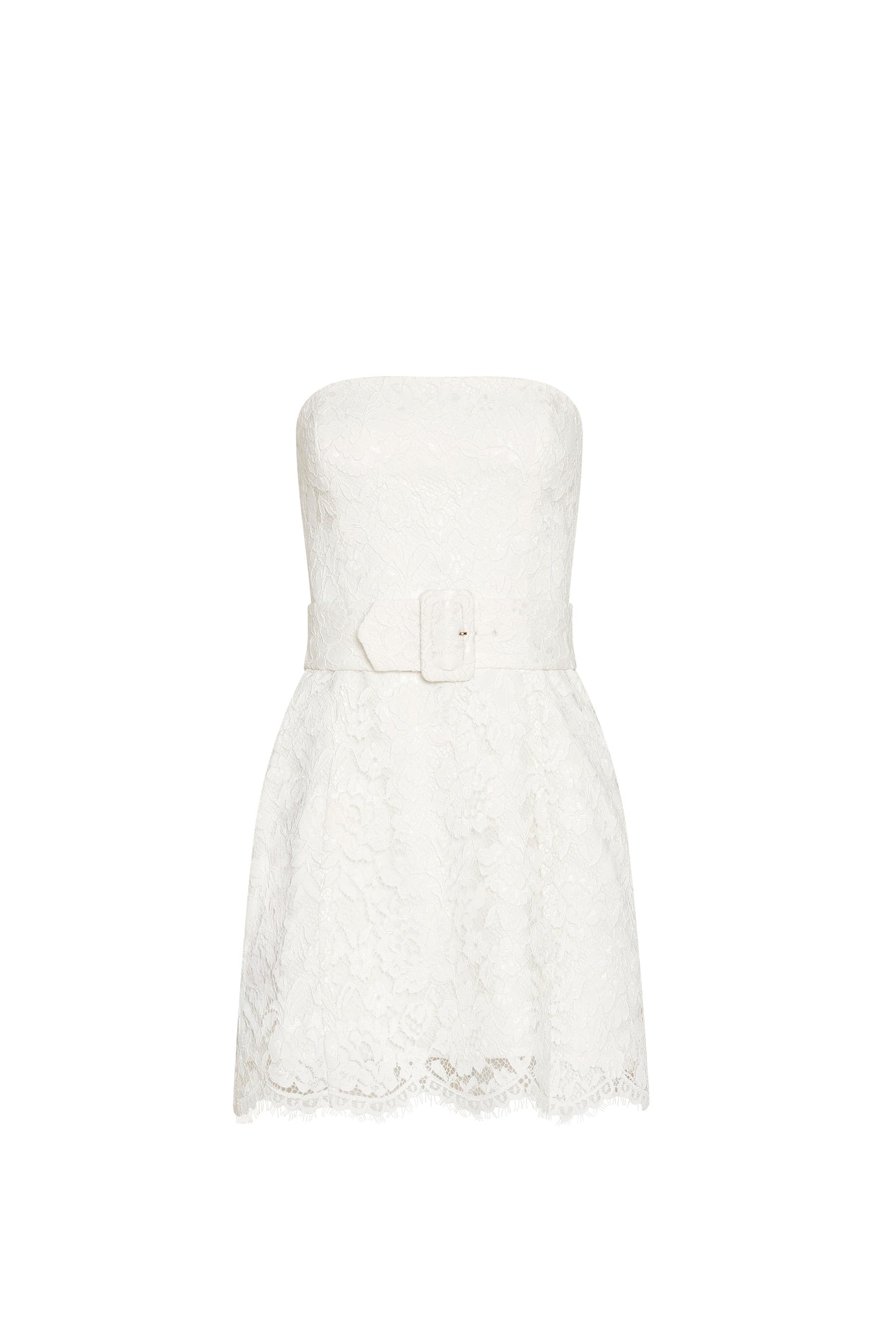 Strapless Mini Fae Dress in Ivory | S | Amanda Uprichard Strapless Mini Fae Dress in Ivory | S | Amanda Uprichard