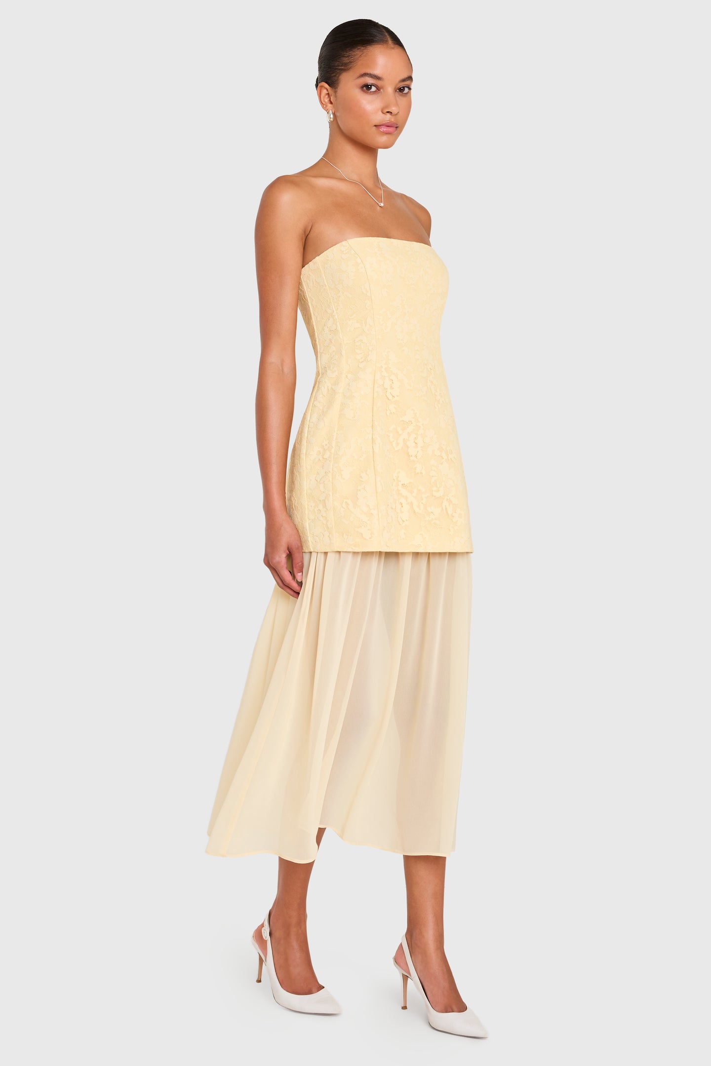 amanda uprichard strapless dress Rosiella Mini Style Details Linda Midi Dress